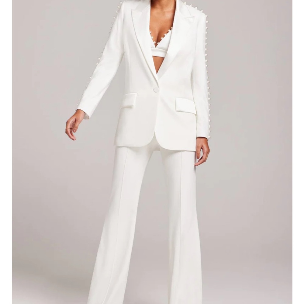 Nadine Merabi Charlotte White Blazer Size S (US 4)